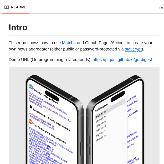 Piqoni Go Digest screenshot
