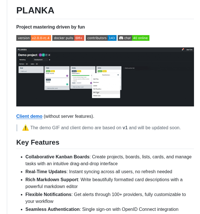 Plankanban Planka screenshot