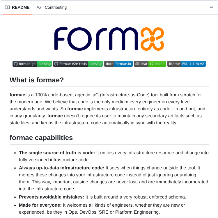Platform Engineering Labs Formae screenshot