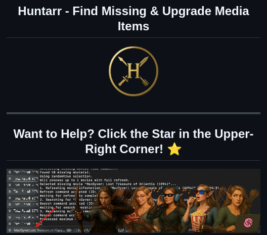 Plexguide Huntarr.io screenshot