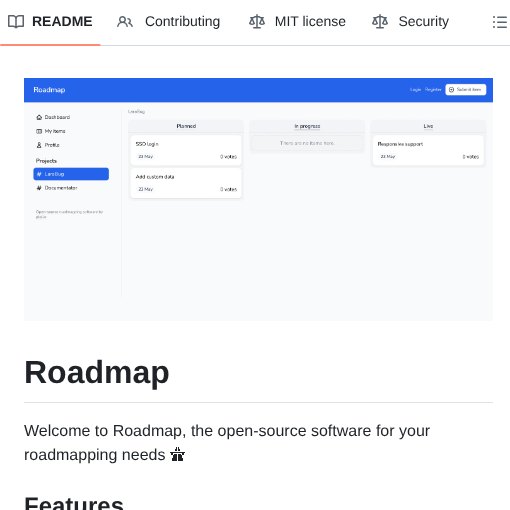 Ploi Roadmap screenshot
