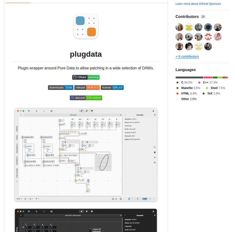 Plugdata Team Plugdata screenshot