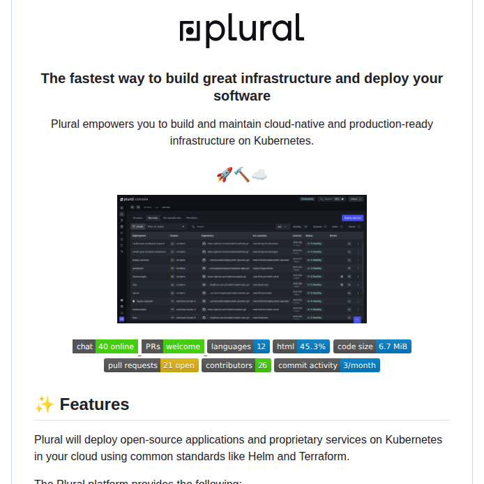 Pluralsh Plural screenshot