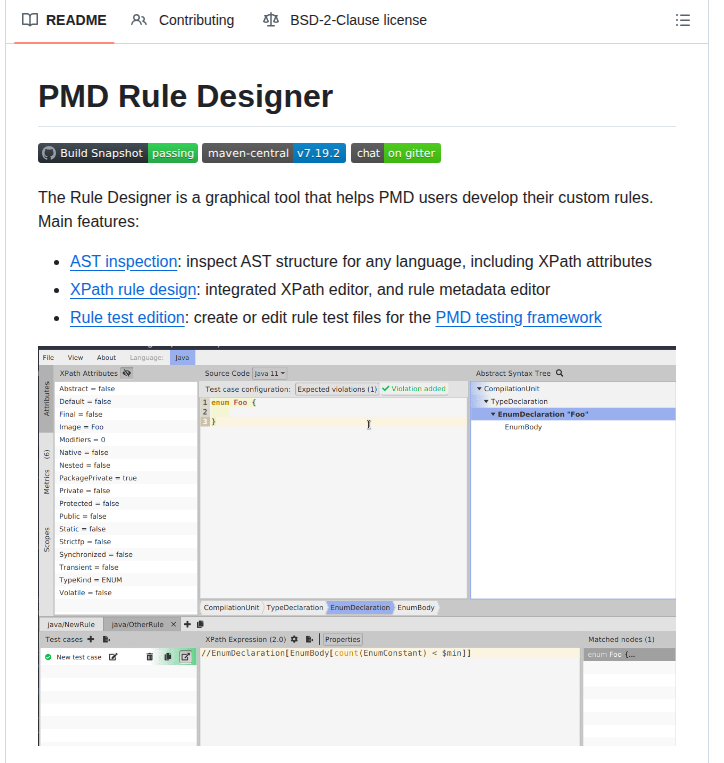 Pmd Pmd Designer screenshot