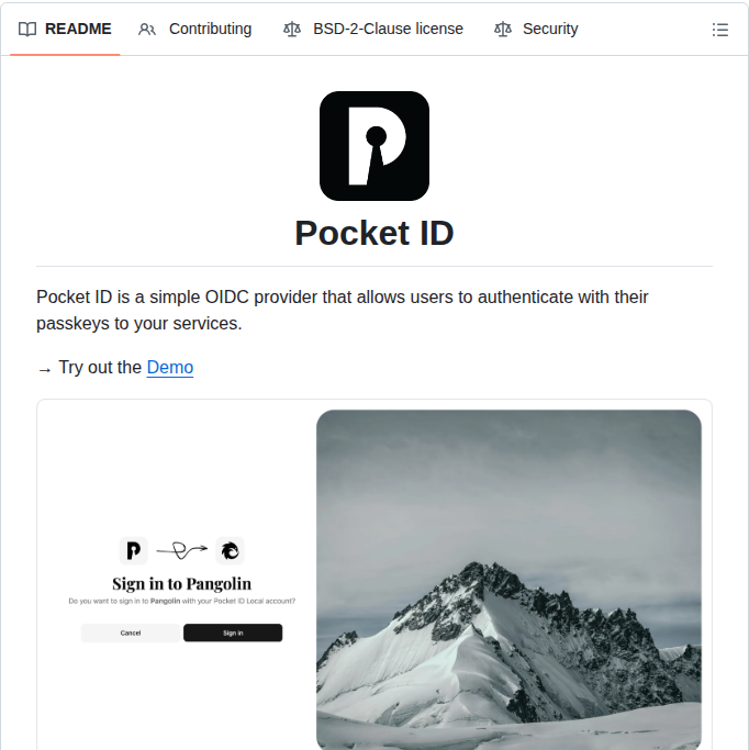 Pocket Id Pocket Id screenshot