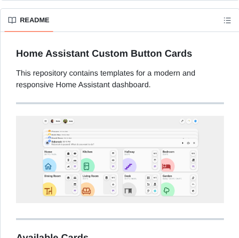 Polamoros Home Assistant Cards screenshot