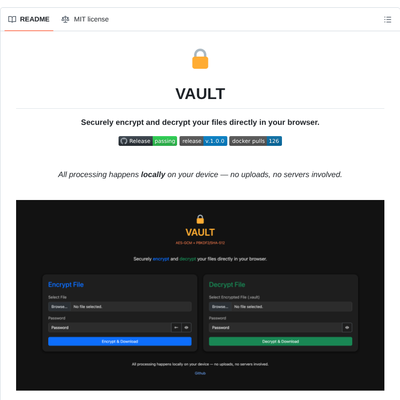 Polius Vault screenshot