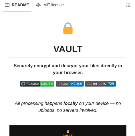 Polius Vault screenshot