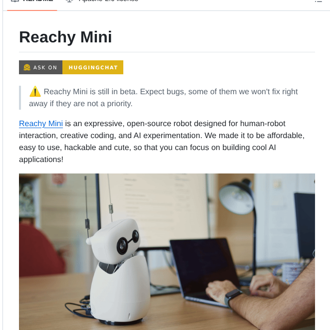 Pollen Robotics Reachy_mini screenshot
