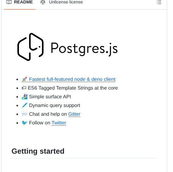 Porsager Postgres screenshot