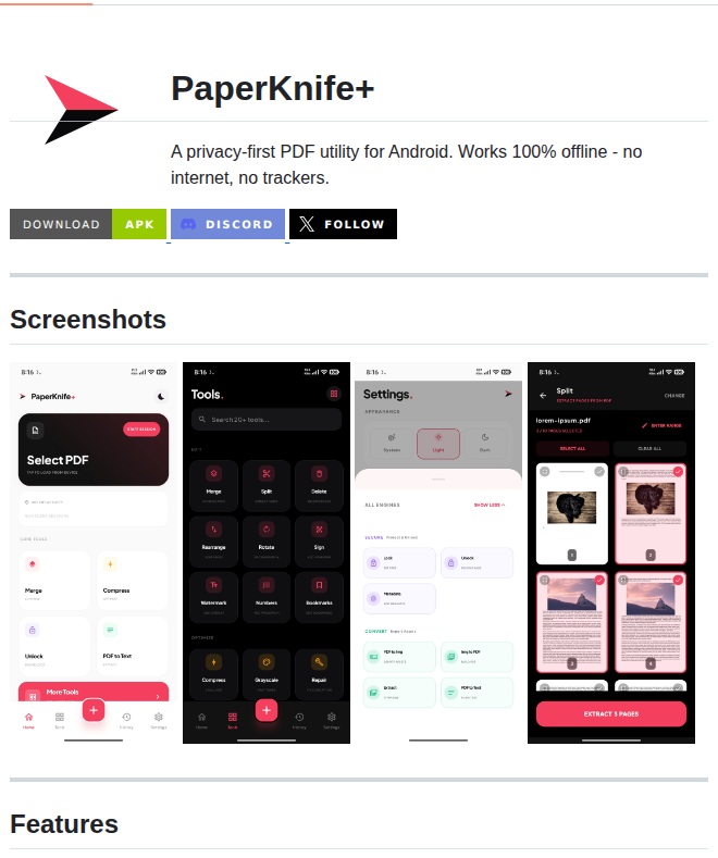 Potatameister Paperknifeplus screenshot