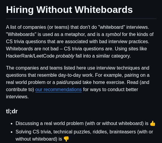 Poteto Hiring Without Whiteboards screenshot
