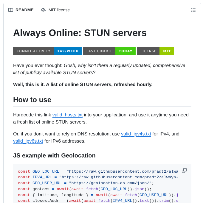Pradt2 Always Online Stun screenshot