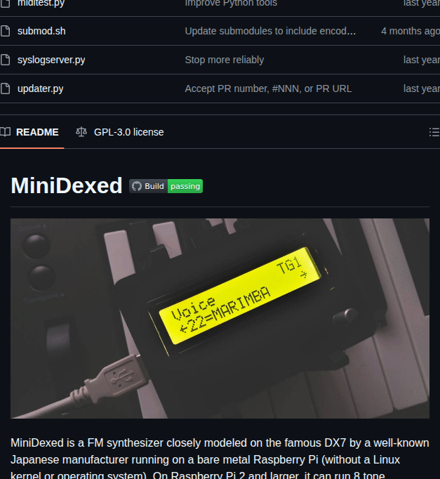Probonopd Minidexed screenshot