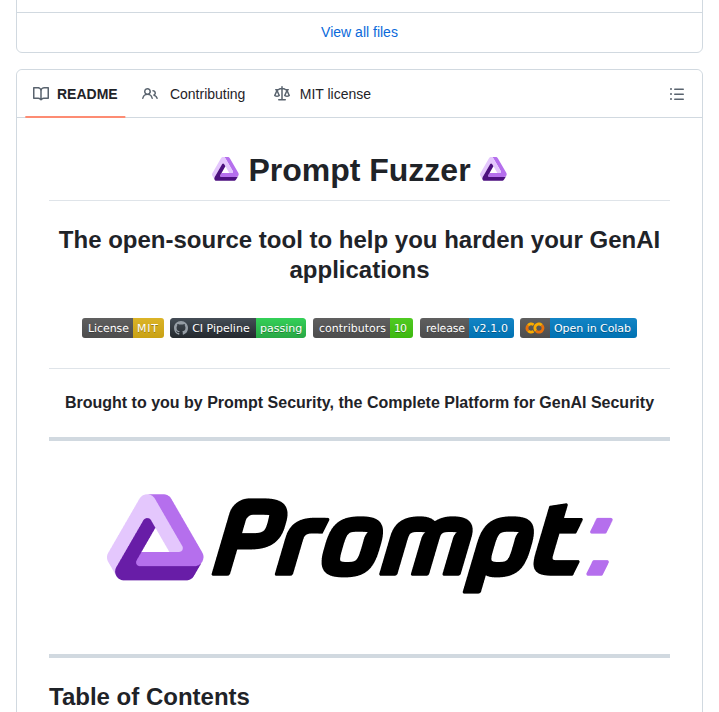Prompt Security Ps Fuzz screenshot