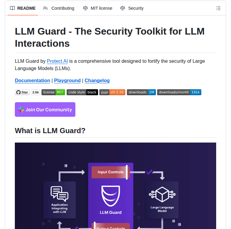 Protectai Llm Guard screenshot