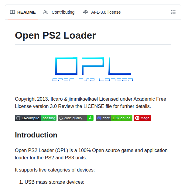 Ps2homebrew Open Ps2 Loader screenshot