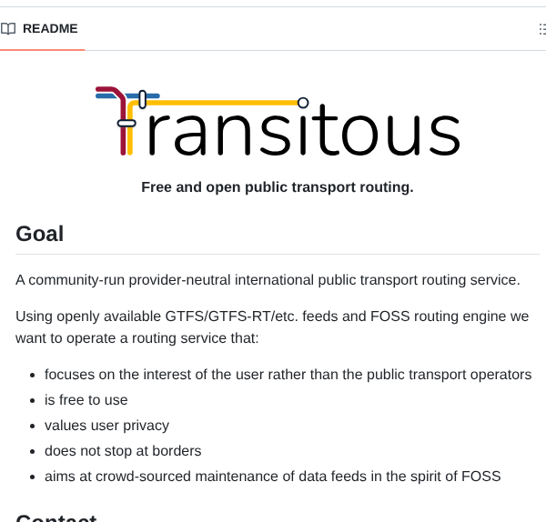 Public Transport Transitous screenshot