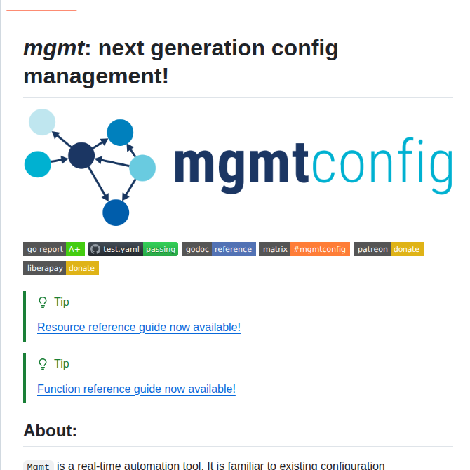 Purpleidea Mgmt screenshot