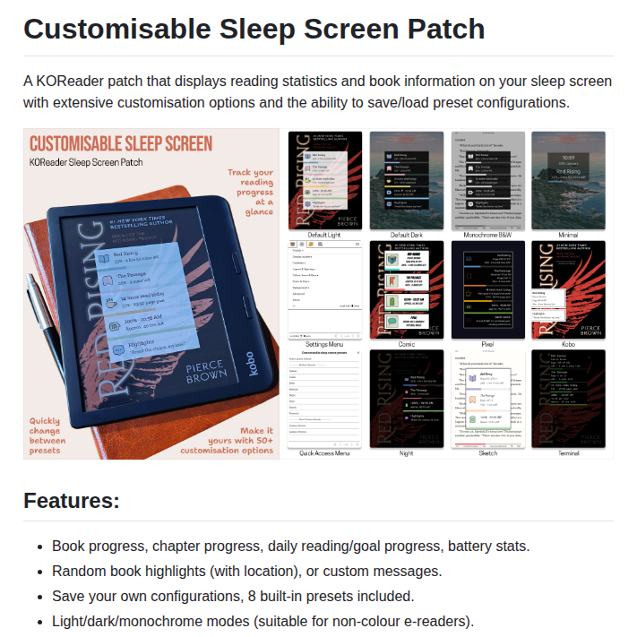 Pxlflux Koreader Patches screenshot