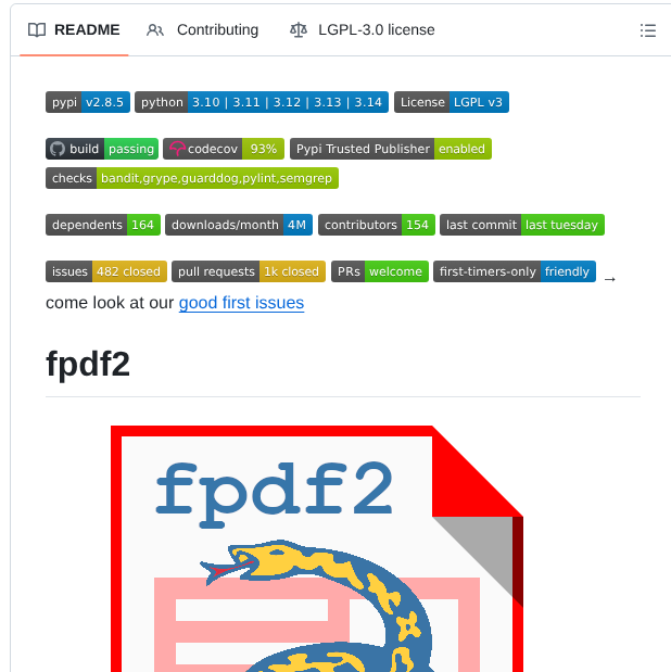 Py Pdf Fpdf2 screenshot