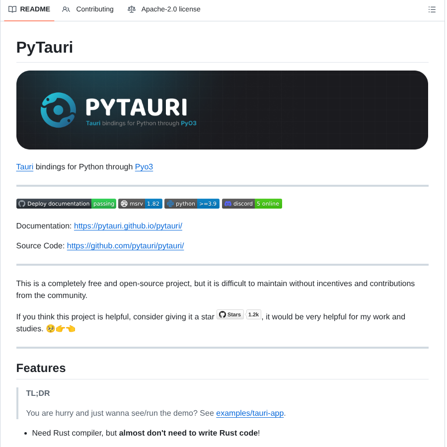 Pytauri Pytauri screenshot