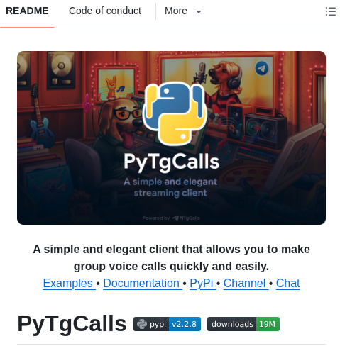 Pytgcalls Pytgcalls screenshot