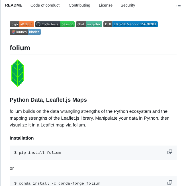 Python Visualization Folium screenshot