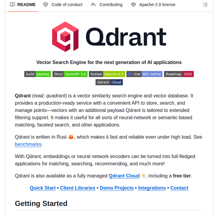Qdrant Qdrant screenshot