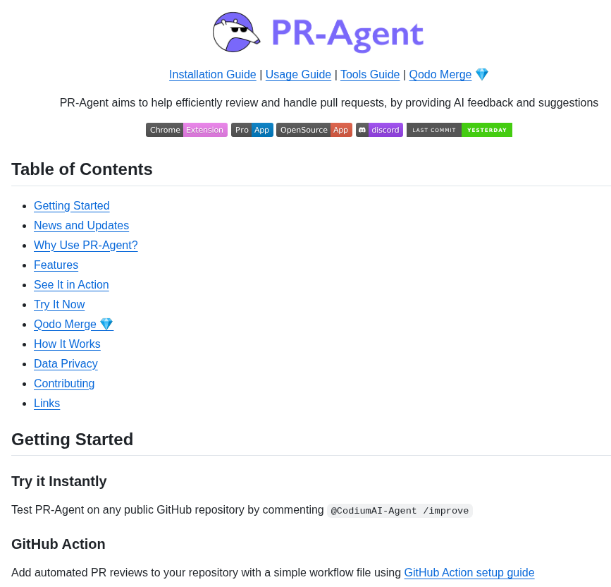 Qodo Ai Pr Agent screenshot
