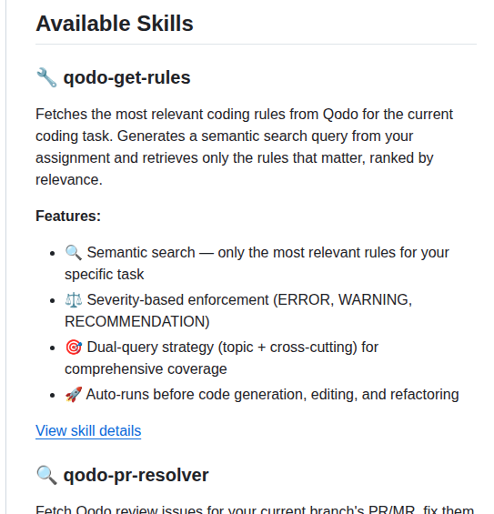 Qodo Ai Qodo Skills screenshot