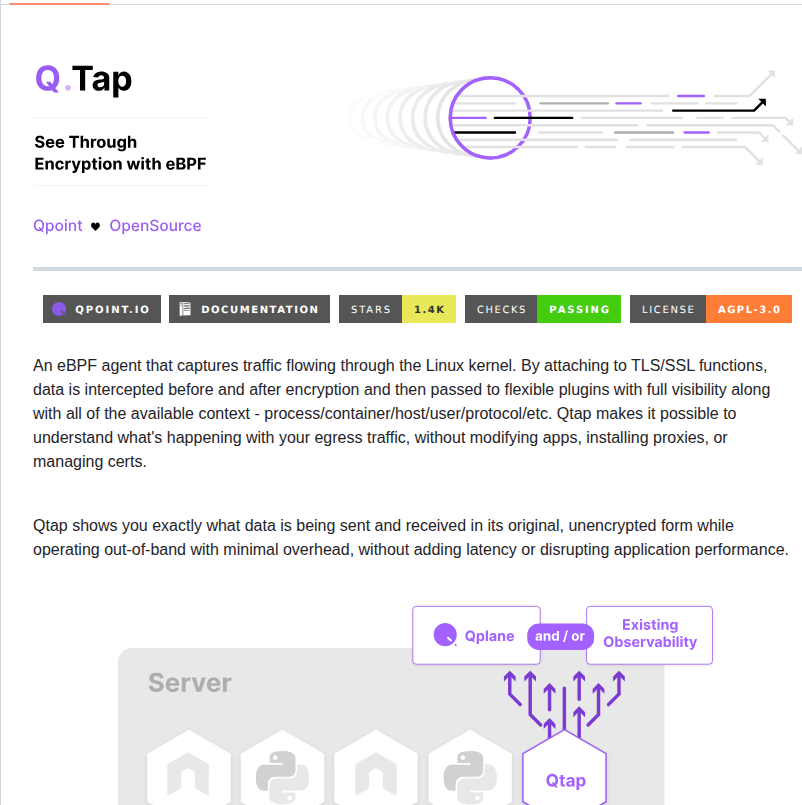Qpoint Io Qtap screenshot