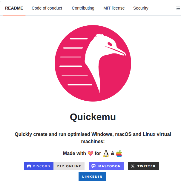 Quickemu Project Quickemu screenshot