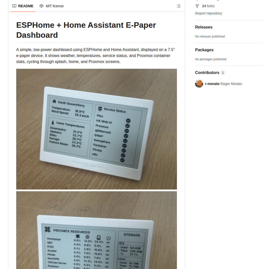 R Morato Hass Epaper Display screenshot