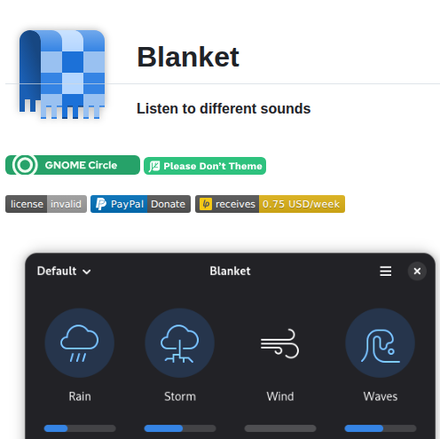 Rafaelmardojai Blanket screenshot