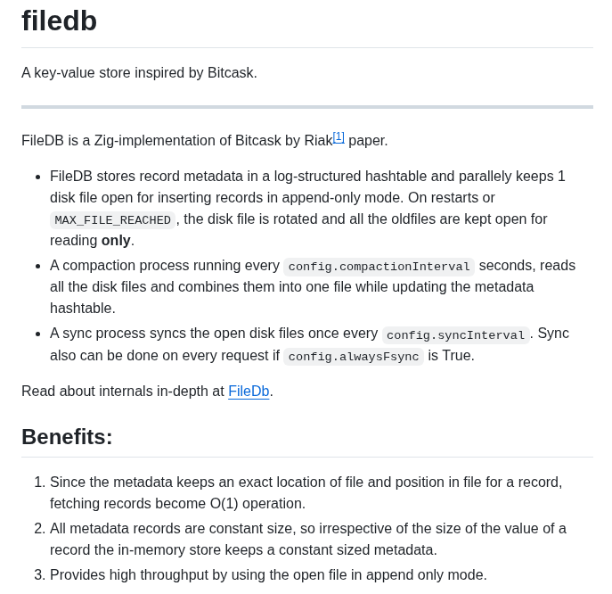 Rajivharlalka Filedb screenshot