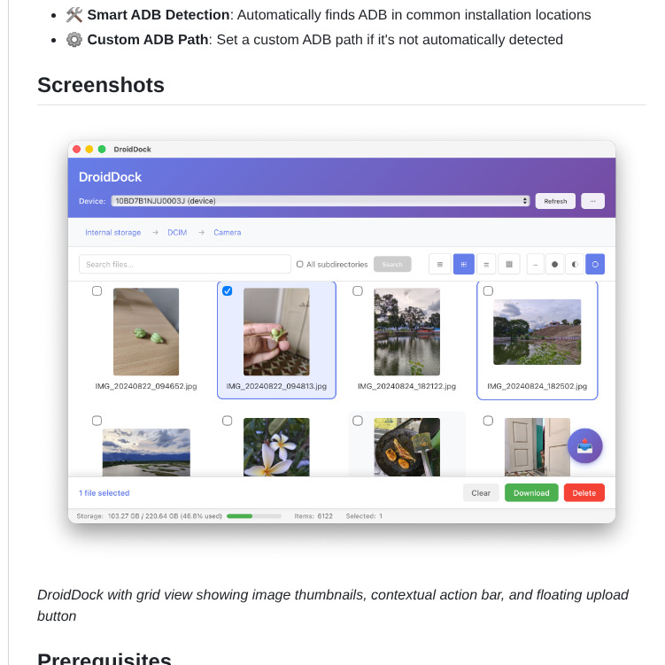 Rajivm1991 Droiddock screenshot