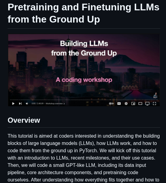 Rasbt Llm Workshop 2024 screenshot
