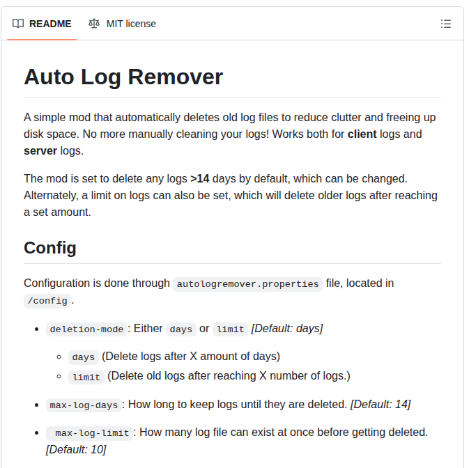 Ray22777 Auto Log Remover screenshot