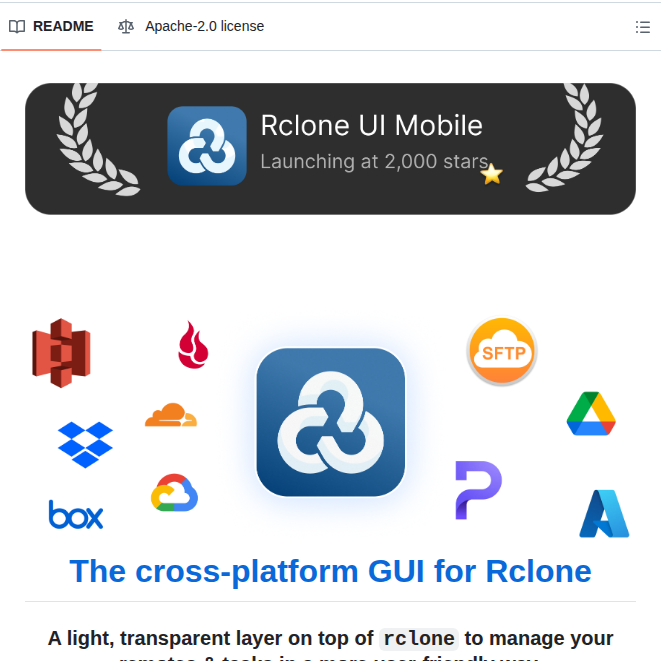 Rclone Ui Rclone Ui screenshot