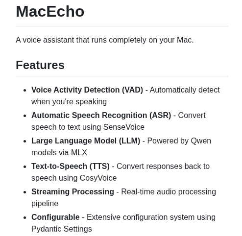 Realtime Ai Mac Echo screenshot