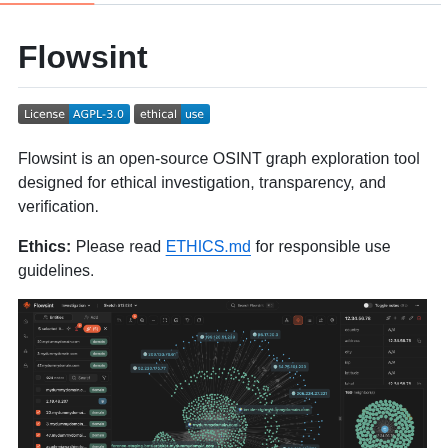 Reconurge Flowsint screenshot