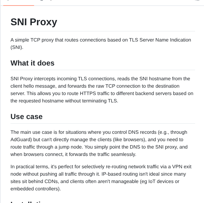 Reddec Sni Proxy screenshot