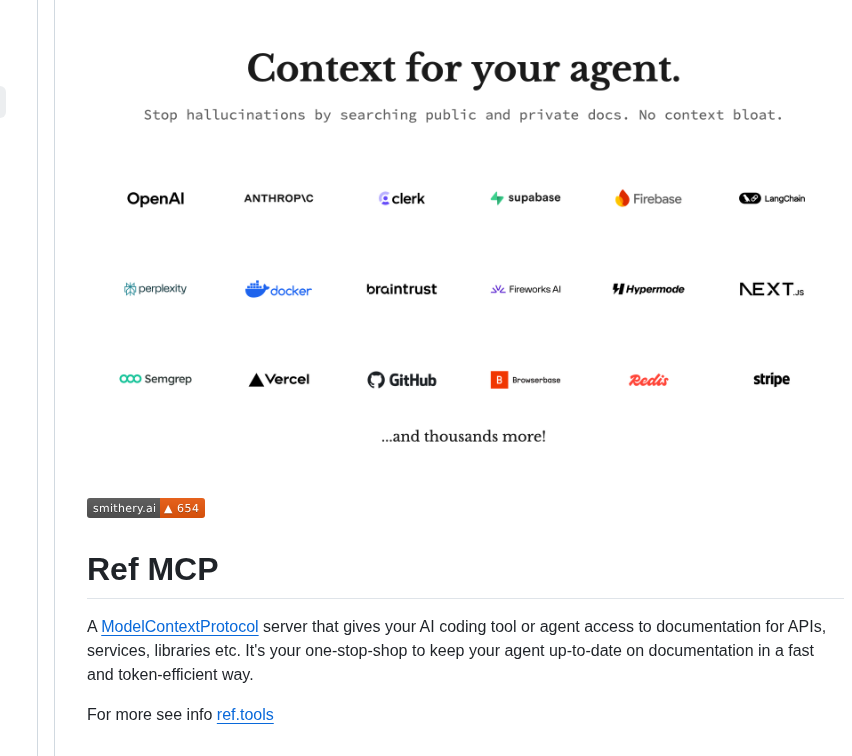 Ref Tools Ref Tools Mcp screenshot