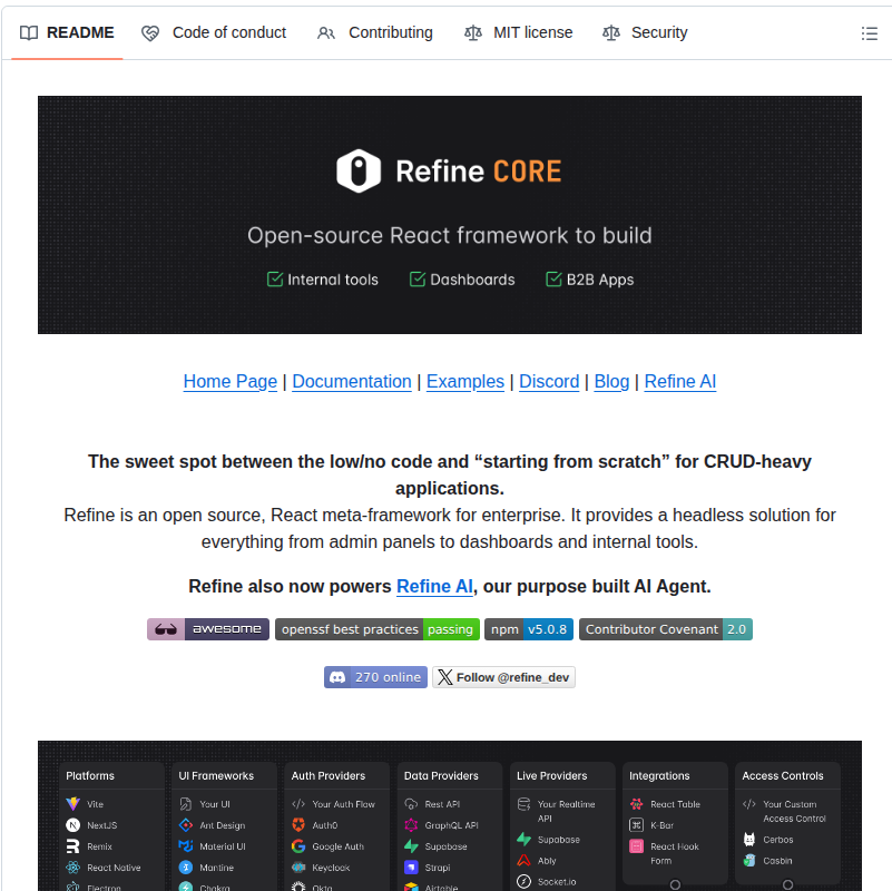 Refinedev Refine screenshot