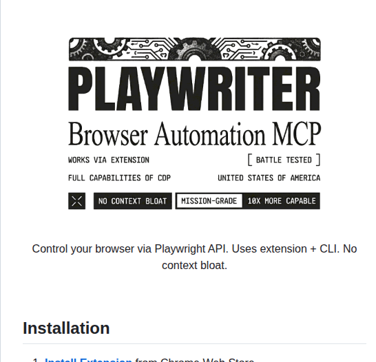 Remorses Playwriter screenshot
