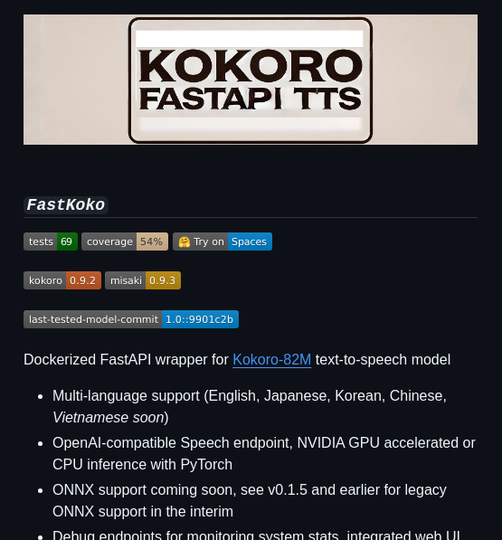 Remsky Kokoro Fastapi screenshot