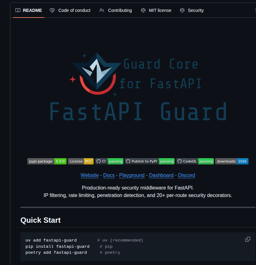 Rennf93 Fastapi Guard screenshot