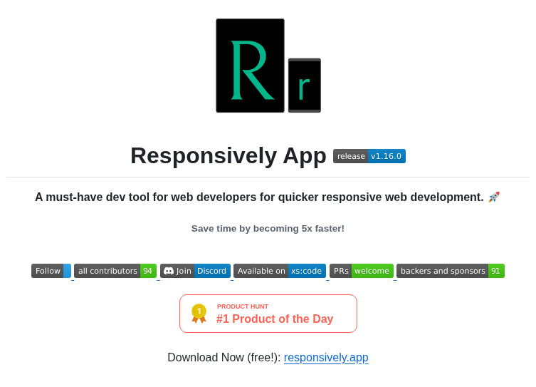 Responsively Org Responsively App screenshot