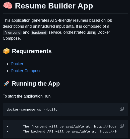 Resume Llm Resume Ai screenshot